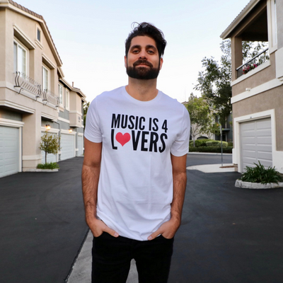 Music is 4 Lovers Unisex Short-Sleeve T-Shirt Black on White