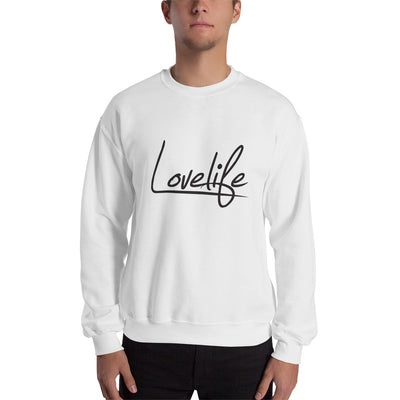 Lovelife Unisex Sweatshirt Black on White