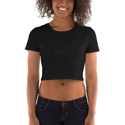 Lovelife Women’s Crop Tee Black on Black