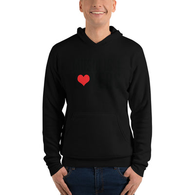 Music is 4 Lovers Unisex Pullover Hoodie Black on Black