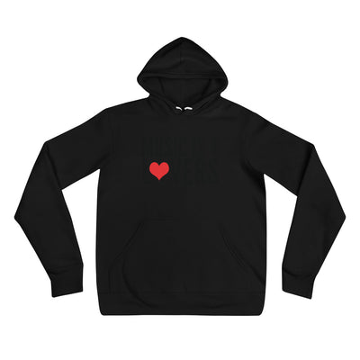 Music is 4 Lovers Unisex Pullover Hoodie Black on Black
