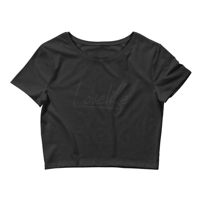 Lovelife Women’s Crop Tee Black on Black